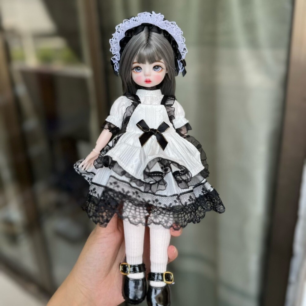 Full Set 1/6 BJD Doll Girl MJD Ball Joints with Clothes Outfit Eye Face Makeup