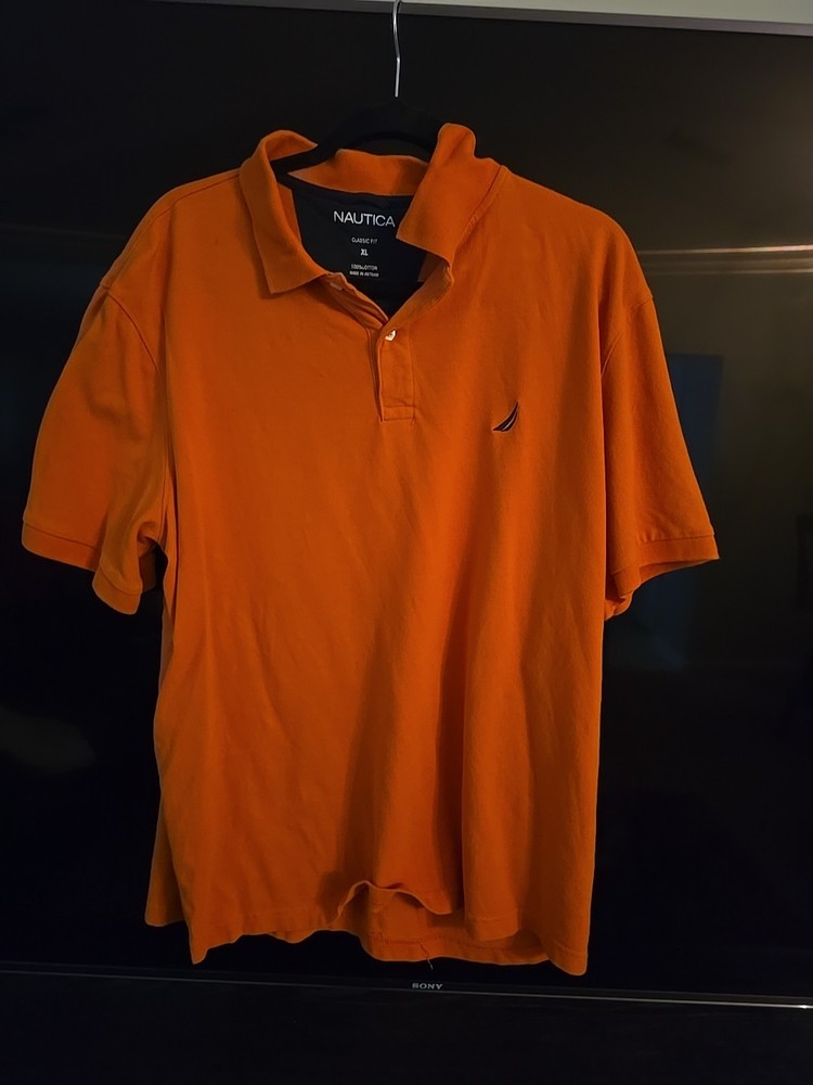 NWT Nautica Mens All Cotton Classic Fit Short Sleeve Performance Deck Polo Shirt