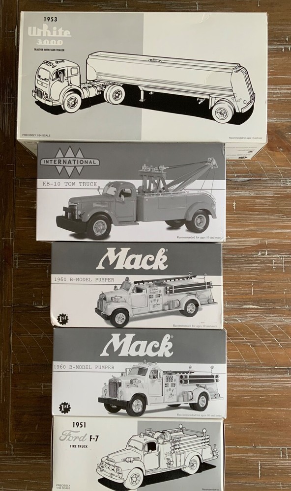 First Gear 1:34 Scale Fire Rescue Die Cast - Set of 5!