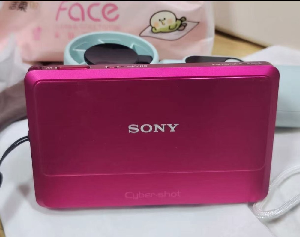 Sony Cyber-Shot DSC-TX9/TX9C 12.2MP CMOS Vintage Digital Camera Rose Red English
