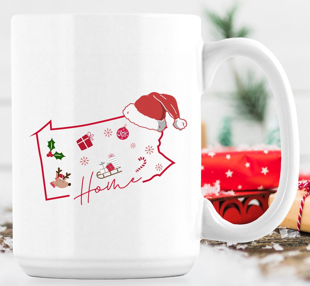 Pennsylvania Christmas Pennsylvania Christmas Mug Pennsylvania Xmas Gift