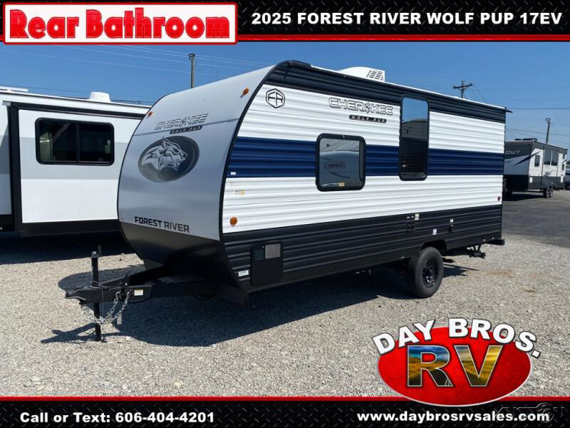 25 Forest River Cherokee Wolf Pup 17EV Travel Trailer Towable RV Camper RearBath