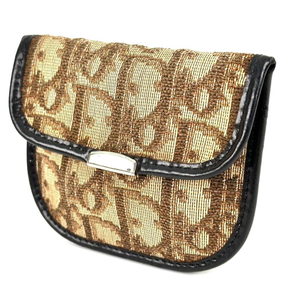 Dior Trotter Monogram Coin Wallet in Leather