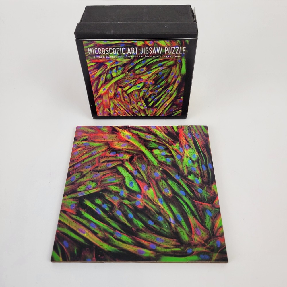 Nervous System Wooden Jigsaw Puzzle Skin Cells Fibroblasts 52 pc Microscopic Art