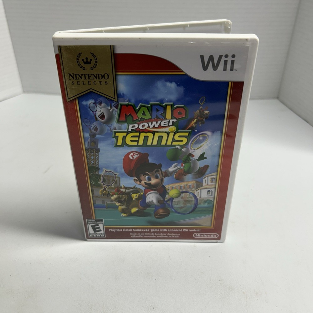 Mario Power Tennis - Nintendo Wii (Nintendo Selects) Complete Good Condition