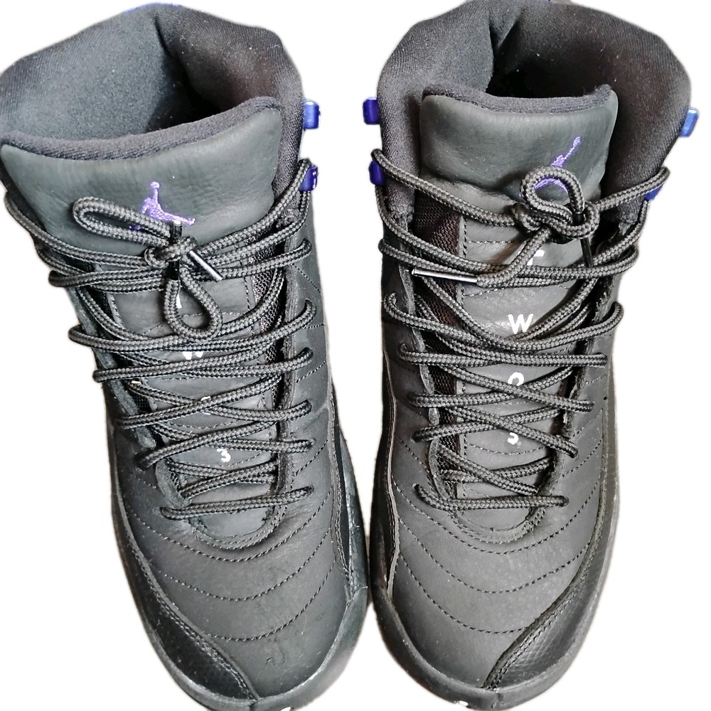 Nike Air Jordan 12 Retro GS Dark Concord  DH0905-005 Black Shoes Size 6.5 Y 8 Wm