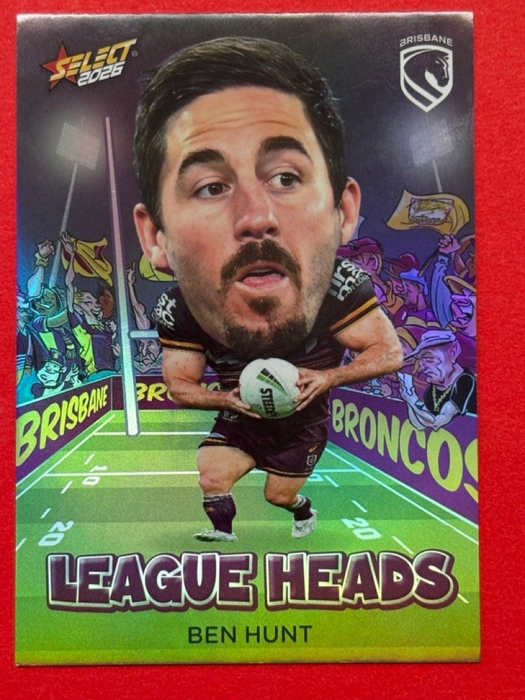 2026 NRL LEAGUE HEROES-LEAGUE HEADS-CHOOSE FROM DROPDOWN-SINGLE CARD-NM