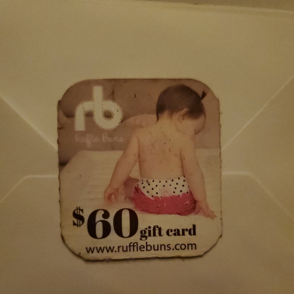 $60 Ruffle Buns Gift Card for Baby Products-image