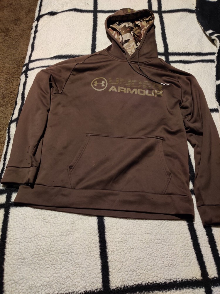 Under Armour Hoodie Brown Lg