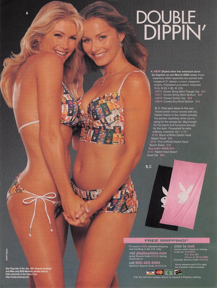2005 Playboy Swimsuit Bikini Sexy Women Towel Cover Print Ad Pinup Poster art