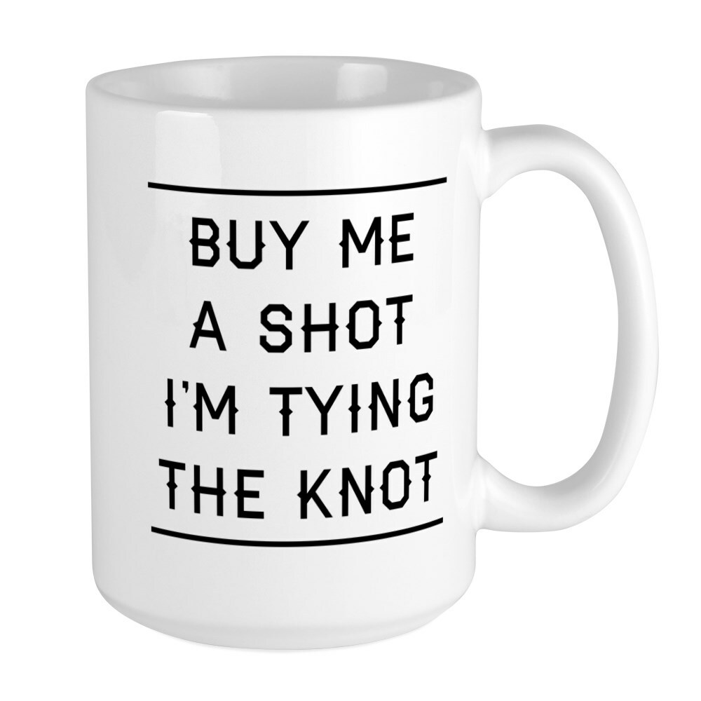 CafePress Buy Me A Shot Coffee Mug, Large 15 oz. White Coffee Cup (61186665)