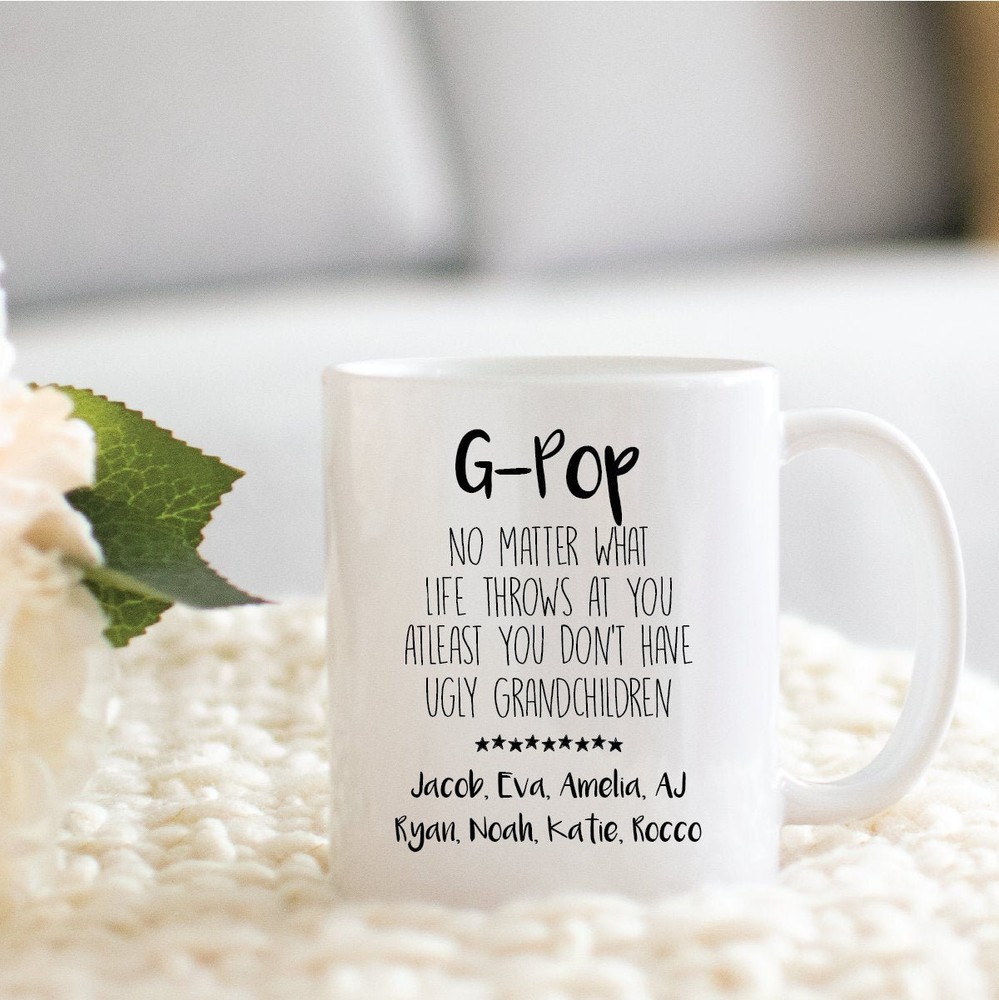 Personalized Gift For G Pop Funny G Pop Mug Christmas Birthday Cup For G Pop