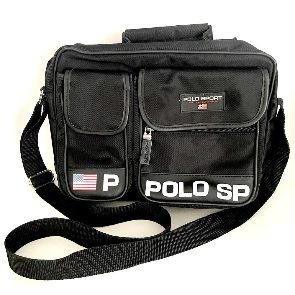 VINTAGE  Ralph Lauren POLO SPORT Messenger Crossbody Shoulder Bag RARE