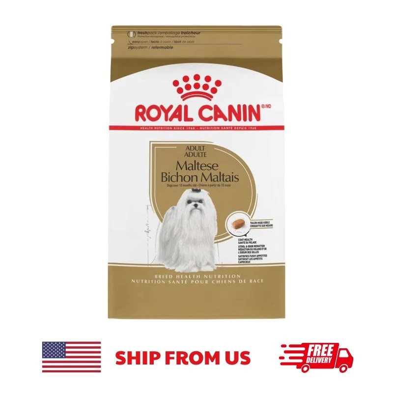 Royal Canin Maltese Adult Dry Dog Food Breed-Specific Nutrition 2.5lb Bag