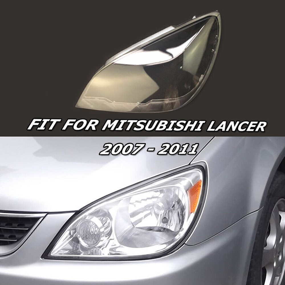 1PCS Left Fit Mitsubishi Lancer 07-11 Clear Shell Headlamp Shade Headlight Lens