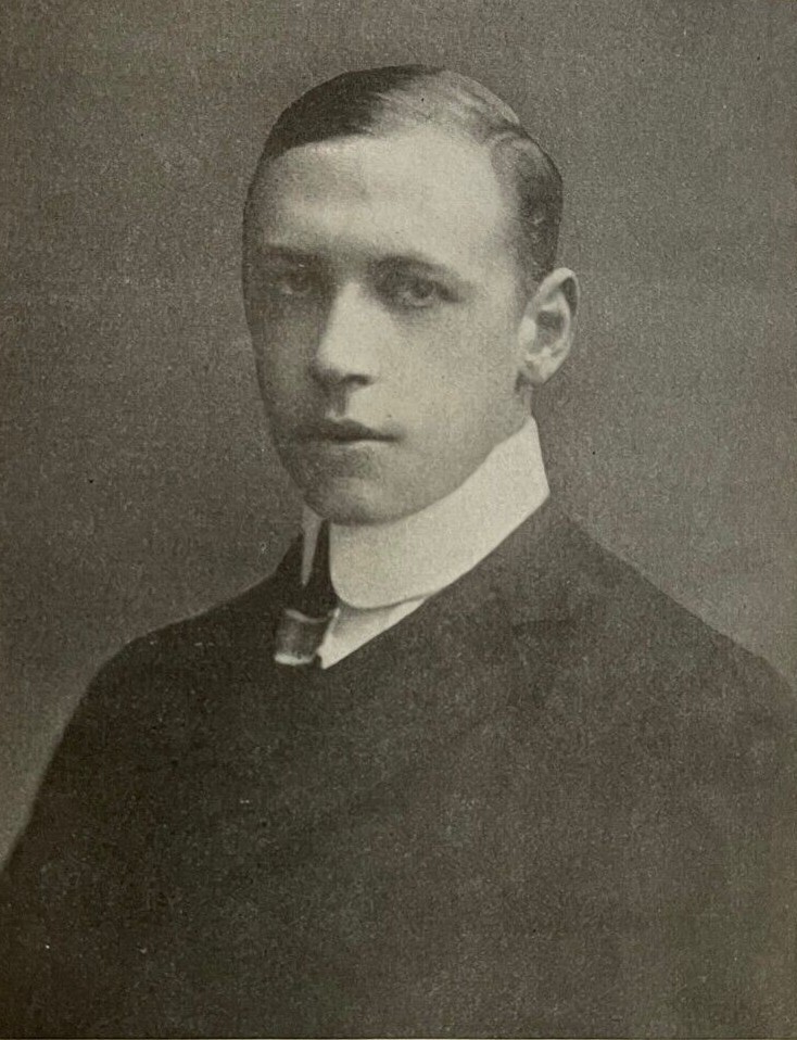 1912 Vintage Magazine Illustration Author Alfred Noyes