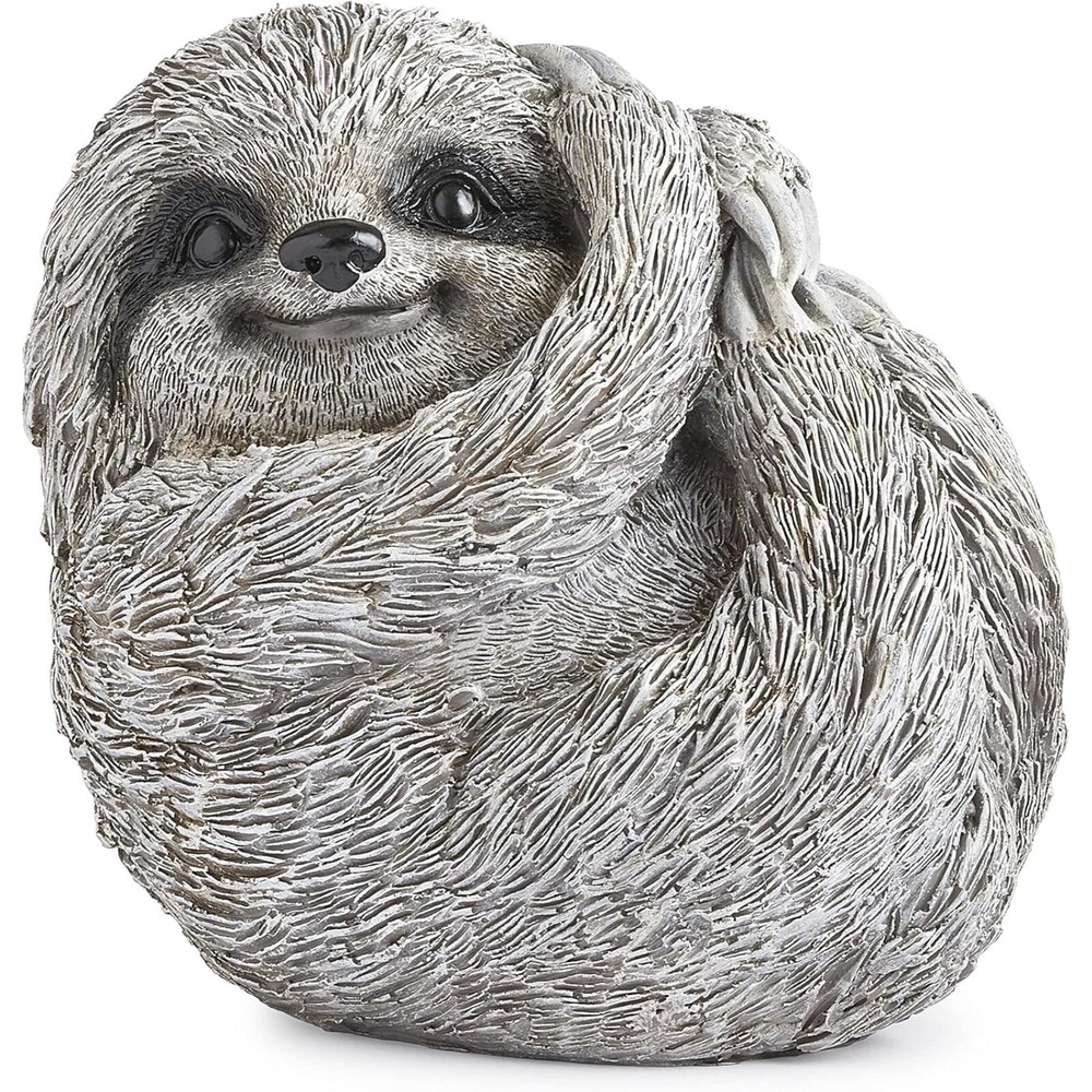 Pudgy Pals 7 Inch Sloth Garden Statue for Outdoor Decor
