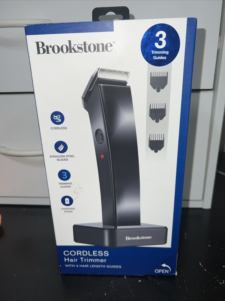 Brookstone Men’s Hair Beard Trimmer Shaver Cordless Rechargeable