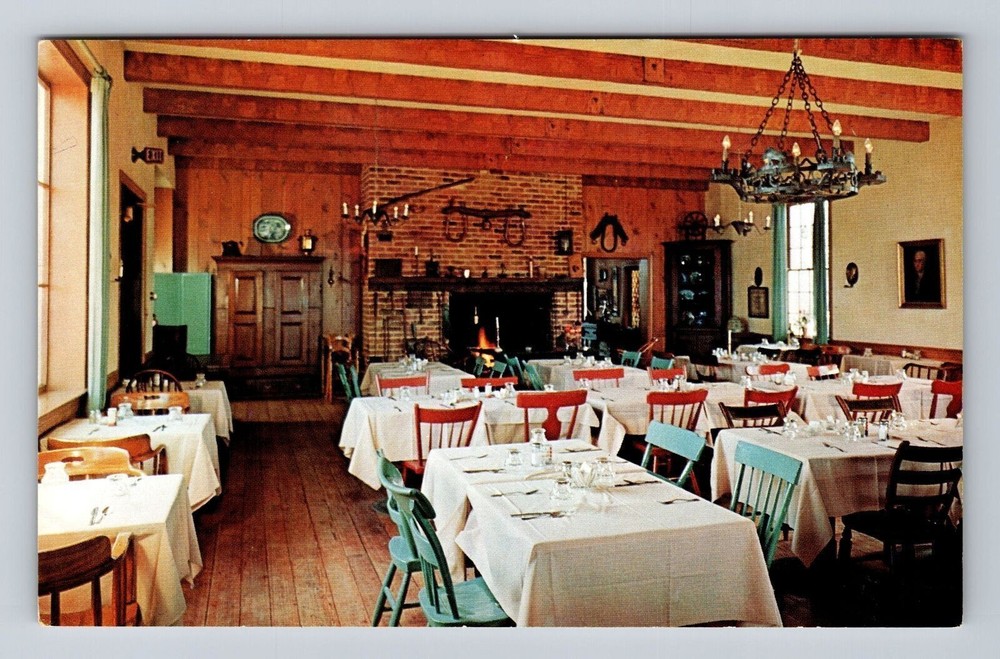 McLean VA-Virginia, Evans Farm Inn, Advertising, Antique Vintage Postcard