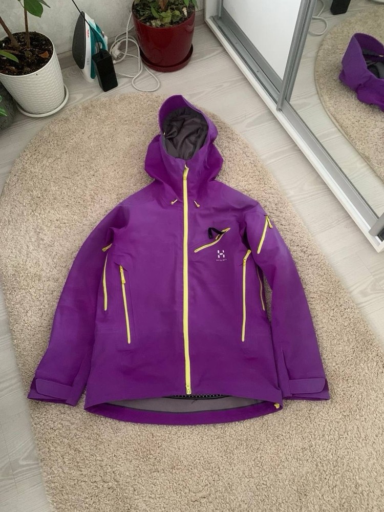 HAGLOFS JACKET Purple WINDBREAKER HOODED SIZE M