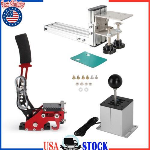 USB Handbrake with L Clip and 7+R H Shifter for Thrustmaster T300RS PC Window US