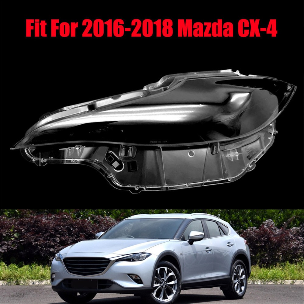 Fit For 2016-2018 Mazda CX-4 Left Side Headlight Headlamp Clear Lens Cover