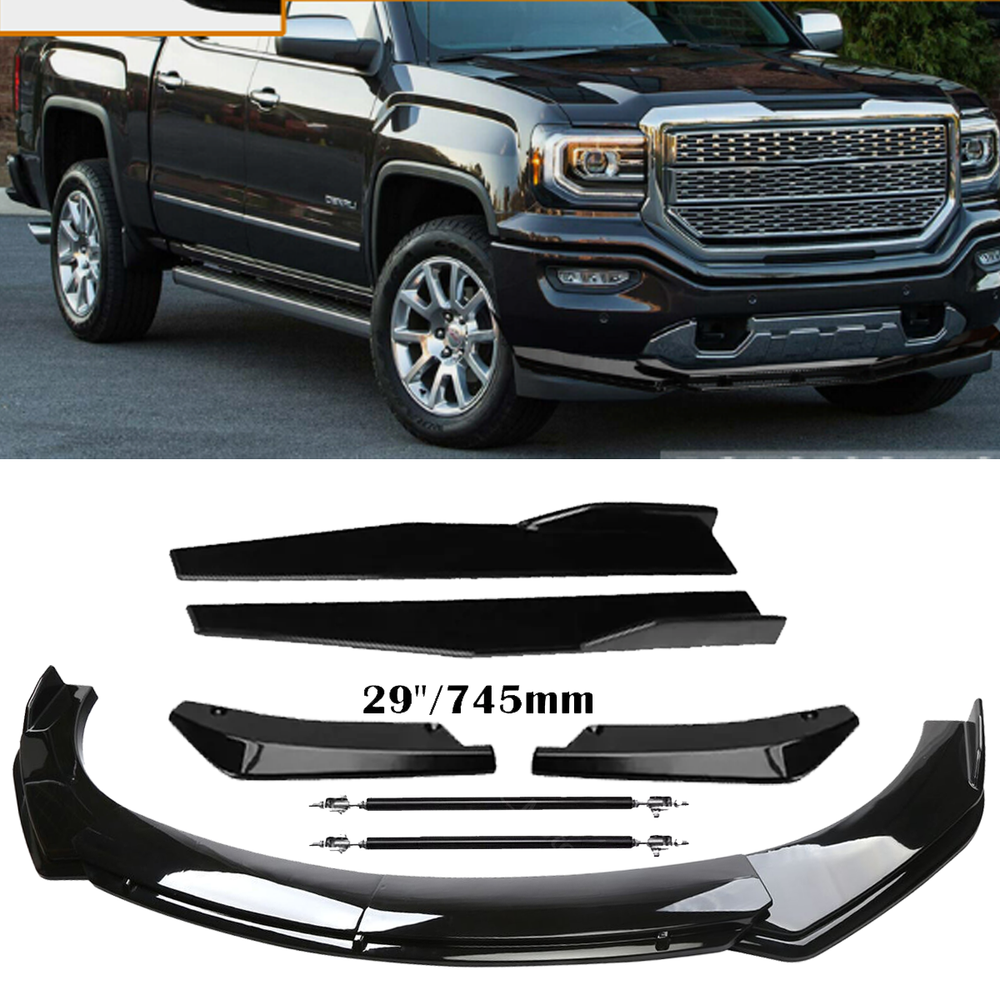 For 01-23 GMC Sierra Front Rear Bumper Lip Spoiler Splitter Body Kits Side Skirt