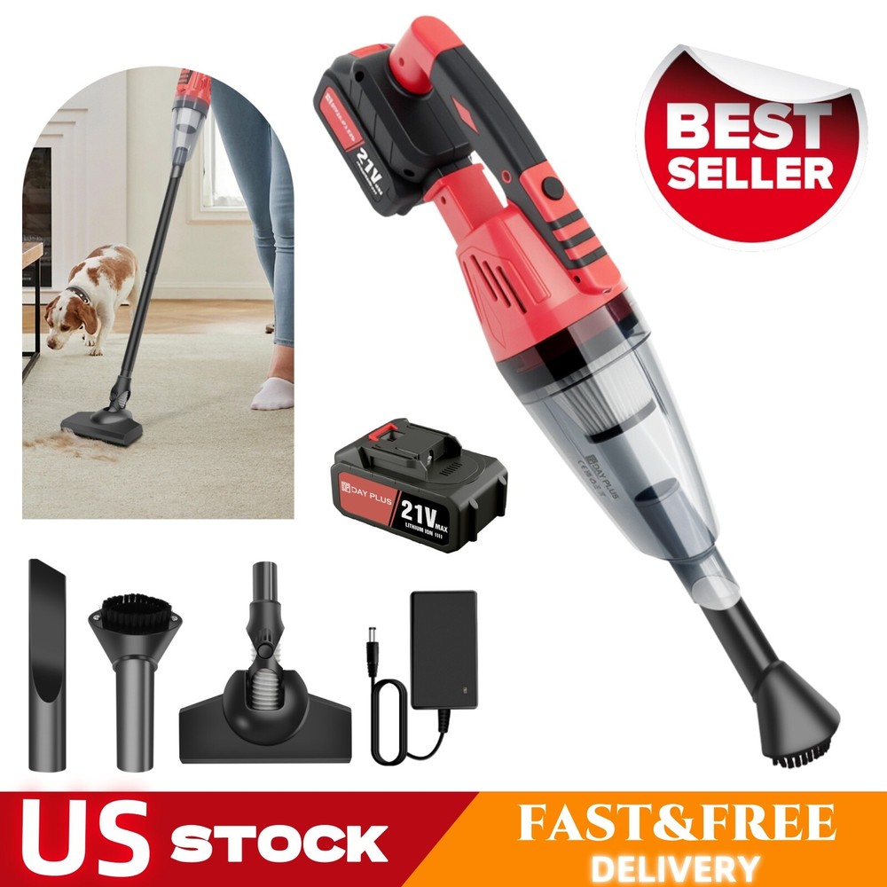 3 IN 1 Cordless Stick Vacuum Cleaner Handheld Lightweight for Home Car Pet Hair