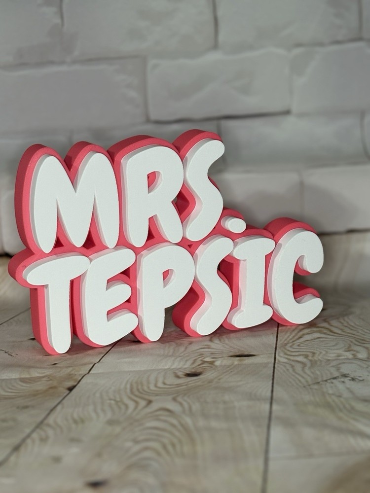 Personalized Teacher Desk Name Plate Custom Classroom Name Sign Desk Decor