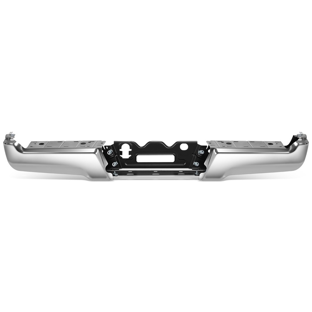 Fit 17-22 F-250 SD w/o Sensor Holes Chrome Rear Bumper Face Bar & Reinforcement