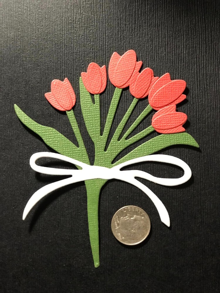 1 Boutique  Set  HANDMADE Die Cut  / Card Embellishment