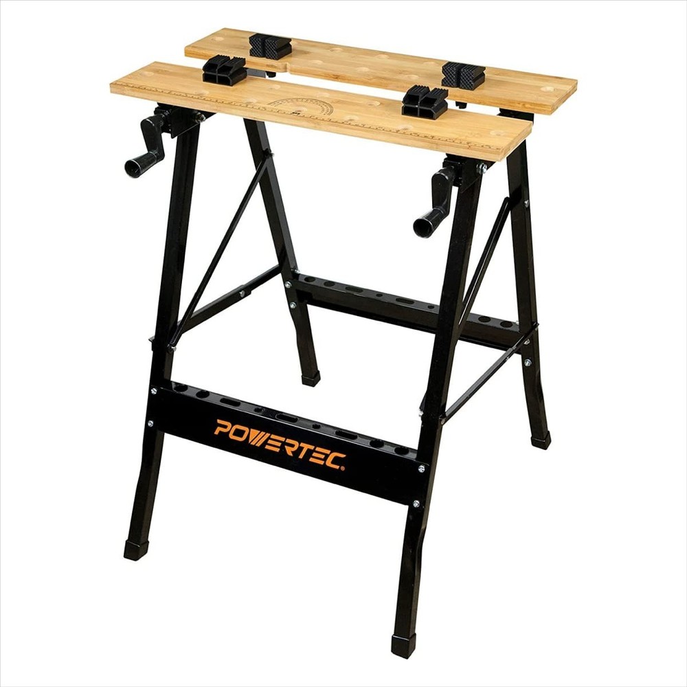 Portable Workbench with Vise Ruler Protractor Folding Design Compact Workspace Solution