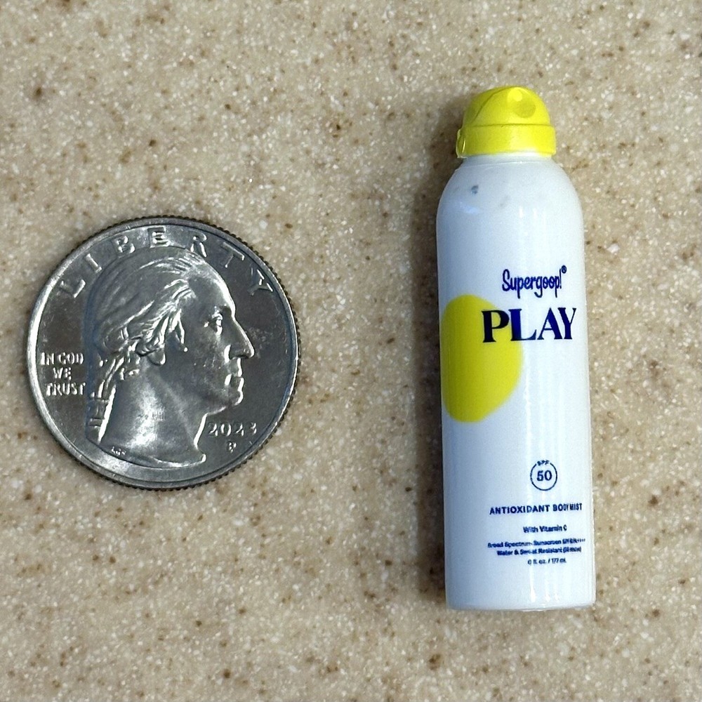 New Zuru Mini Brands ULTA Supergoop! PLAY Body Sunscreen Mist SPF 50 Miniature