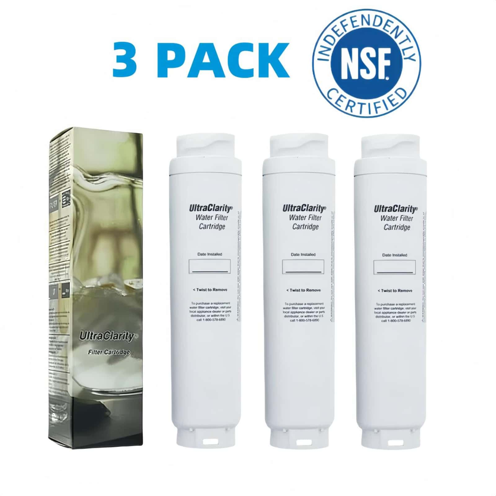 3Pack Bosch Ultra Clarity 9000 077104 Refrigerator Water Filter Replacement