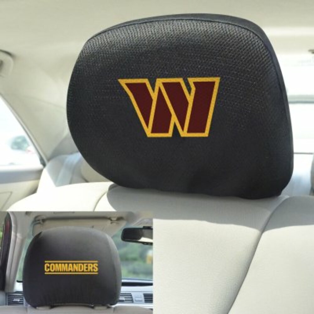 Fanmats 12519 Washington Commanders NFL Team Head Rest Cover
