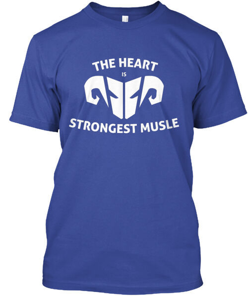 The Heart Is Strongest Muscle T-Shirt Made in the USA Size S to 5XL