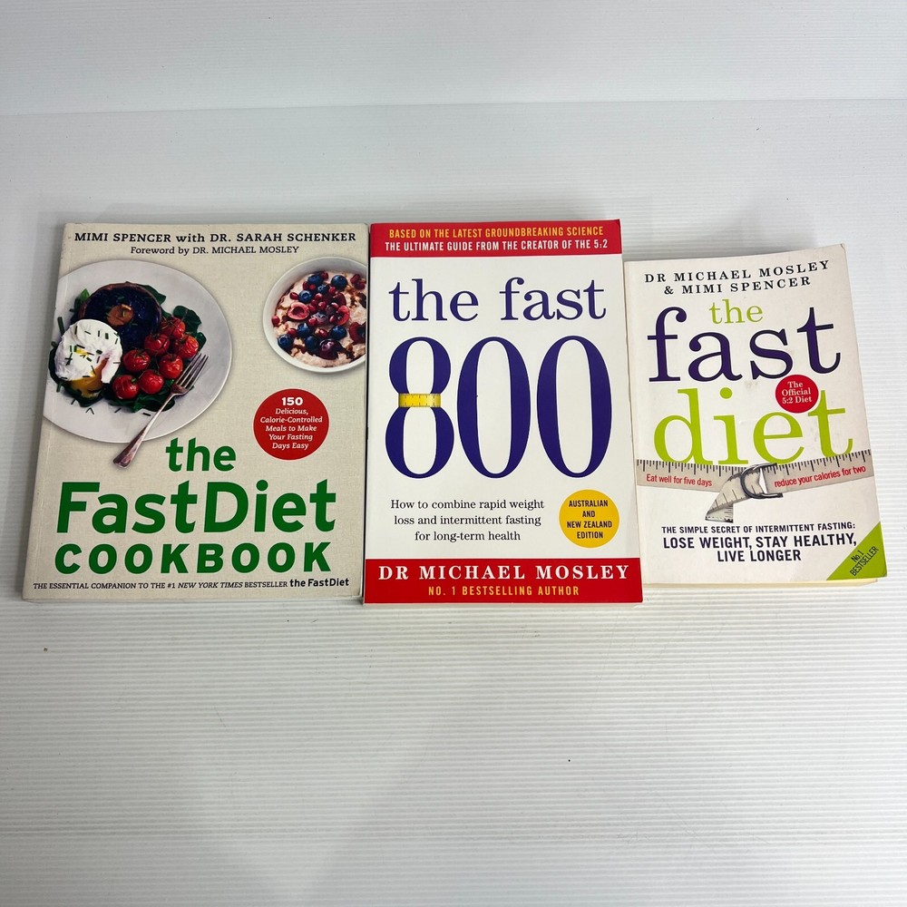 The Fast Diet Cookbook Lot by Mimi Spencer & Michael Mosley - Weight Loss 800