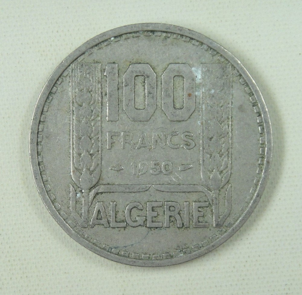 French Algeria Coin 100 Francs 1950