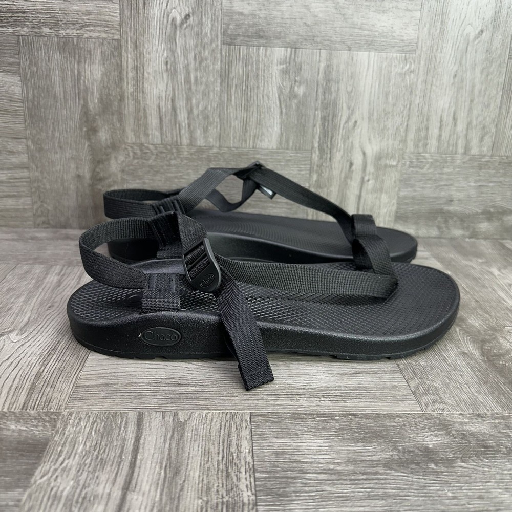 CHACO Bodhi Mens Size 11 Black Strap Hiking Sandals for Trails