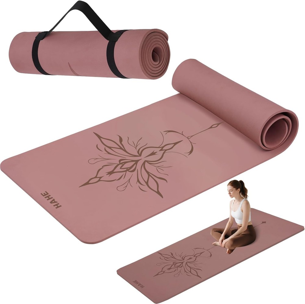 Thick 8mm Eco-Friendly Non-Slip High Rebound Yoga Mat by Poe