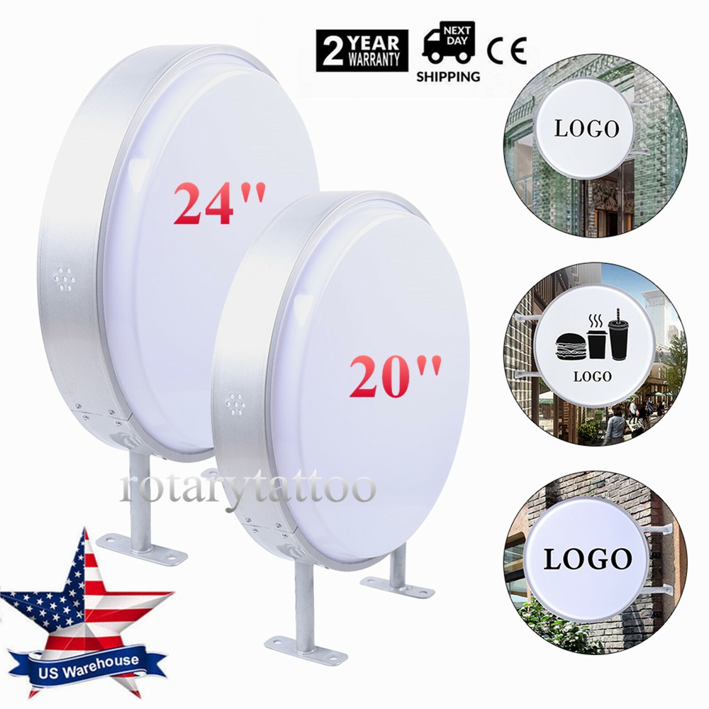 Double-Sided Round LED Light Box for Outdoor Illuminated Advertising Sign
