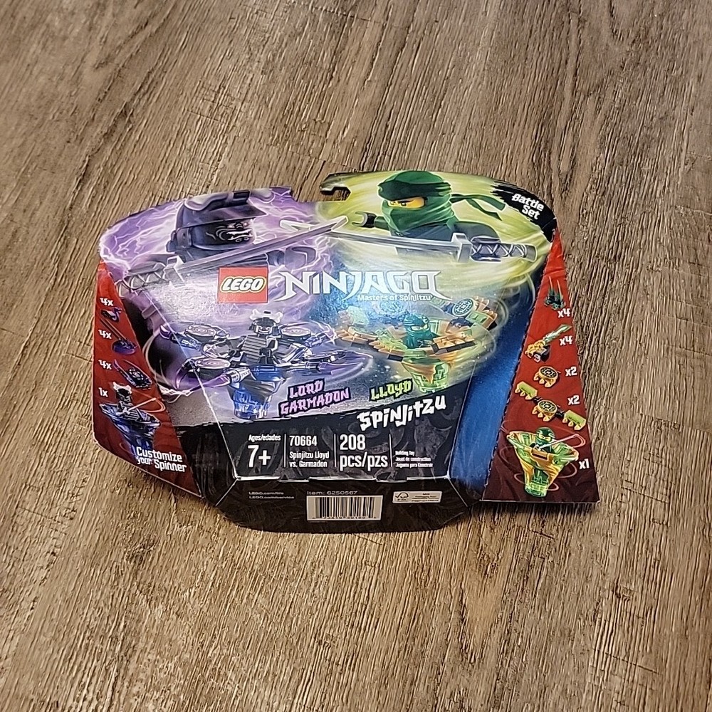 LEGO Ninjago 70664 Spinjitzu Lloyd vs Garmadon Set Damaged Box