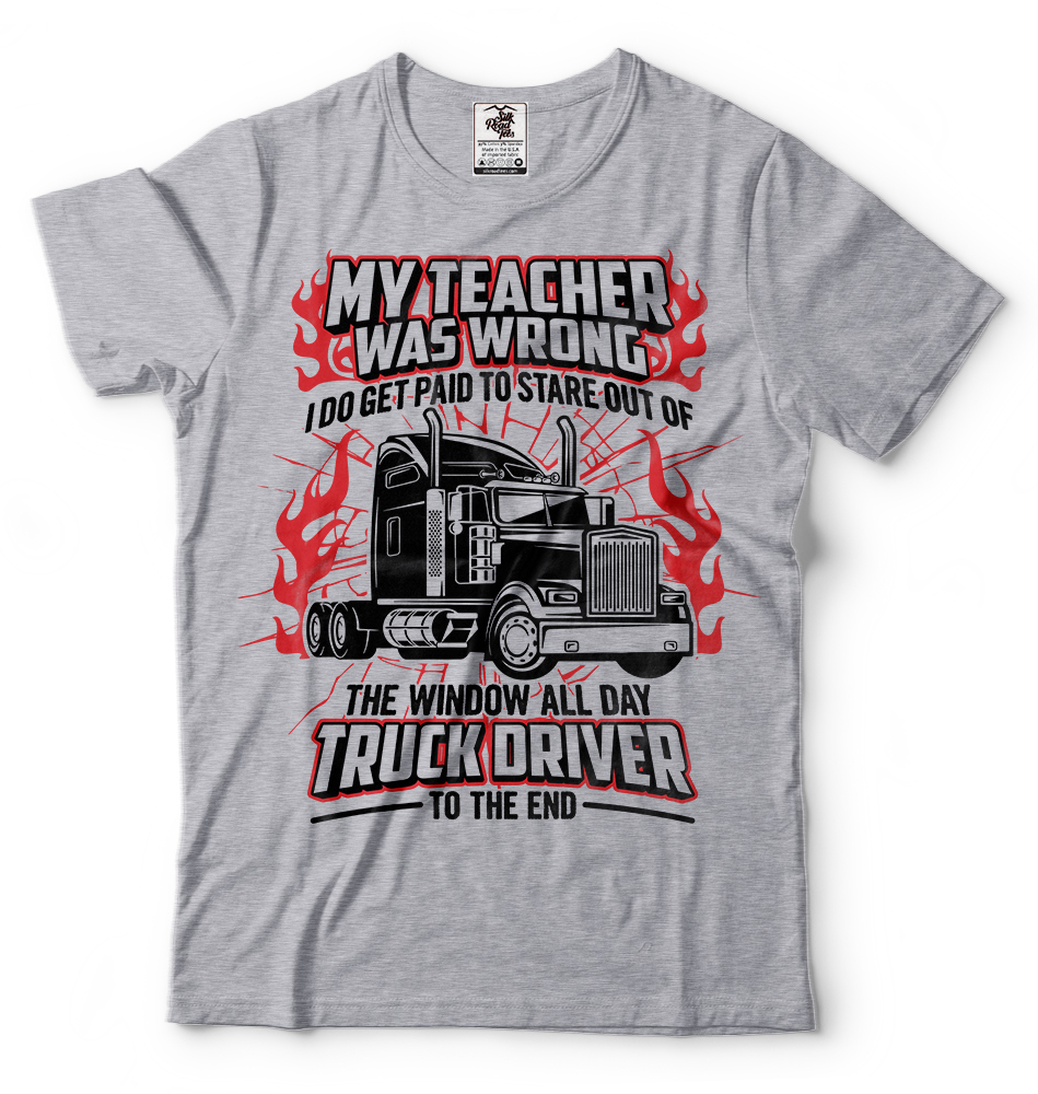 Truck Driver T-shirt Funny Trucker Tee Shirt Truck Tee Shirt Funny Birthday Gift