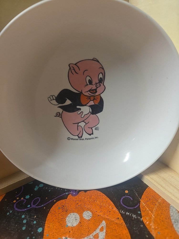 Vintage Lenox Disney Porky Pig 5 Inch Childs Collectible Bowl