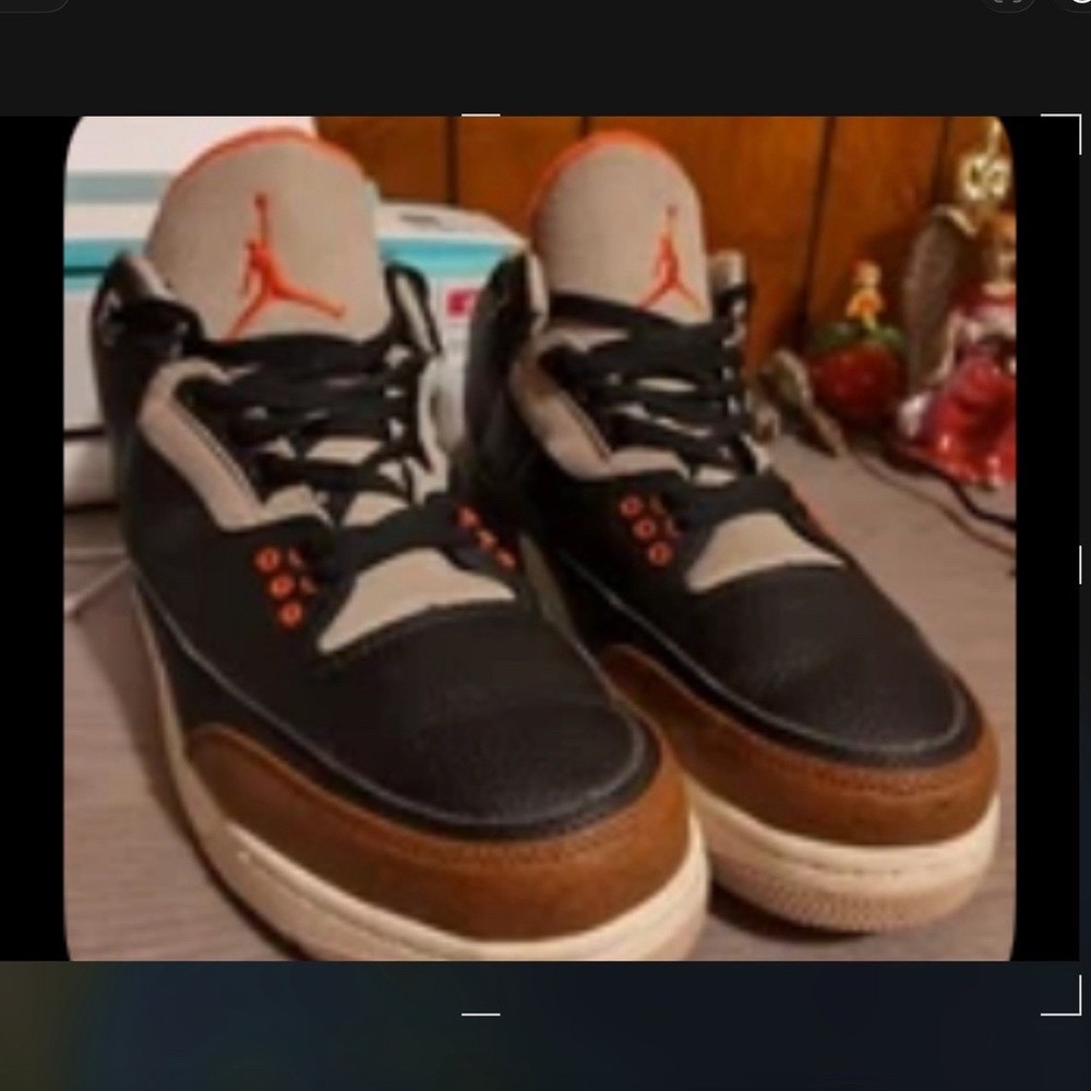 Jordan Air Jordan 3 Retro Fear Pack Black Brown Basketball Sneaker