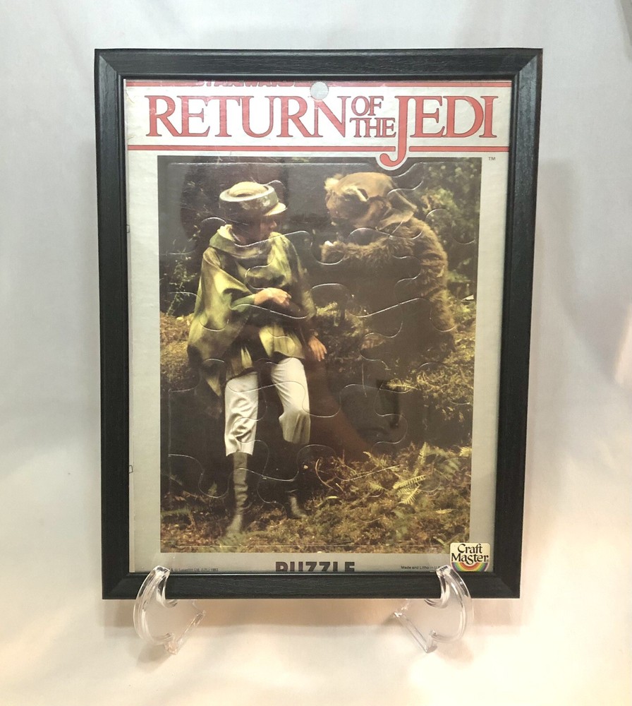 Vintage 1983 Star Wars Framed Board Puzzle