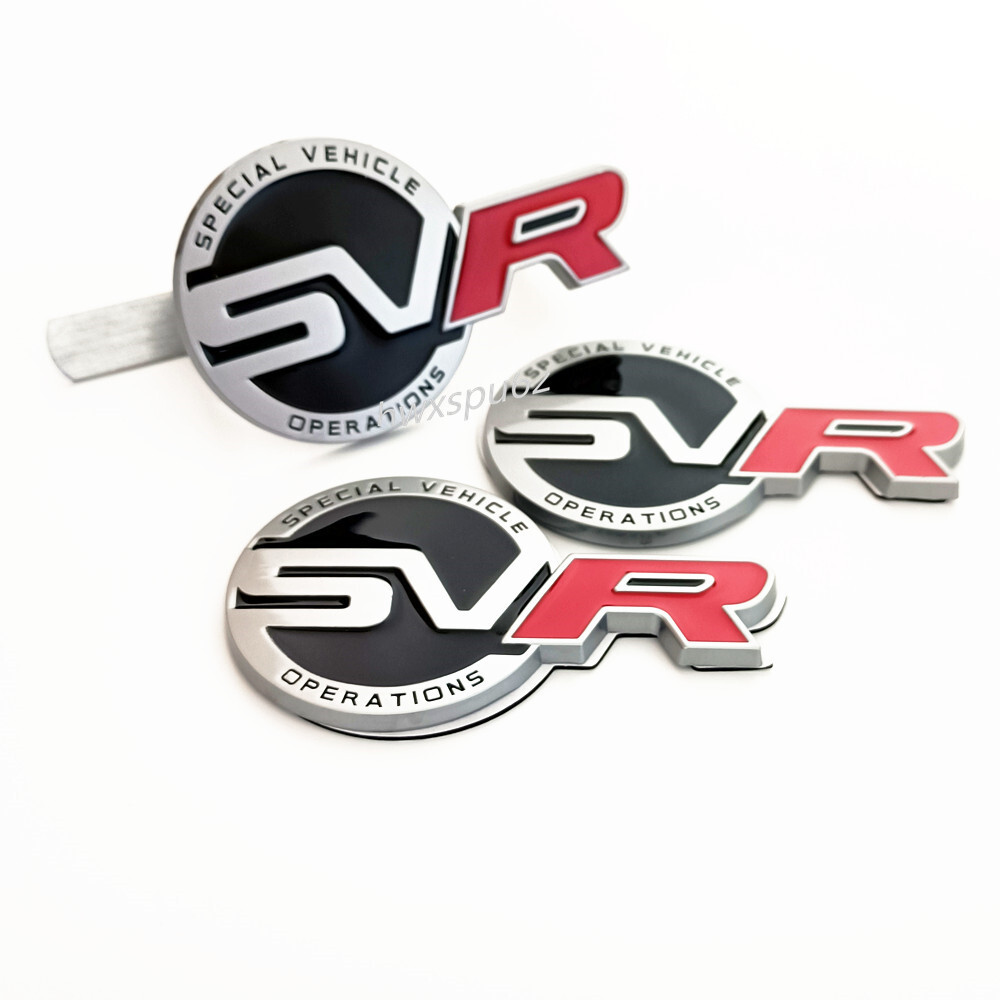 3X SVR Special Vehicle Grille badge Rear Side Emblem Metal 3D Decal Sticker