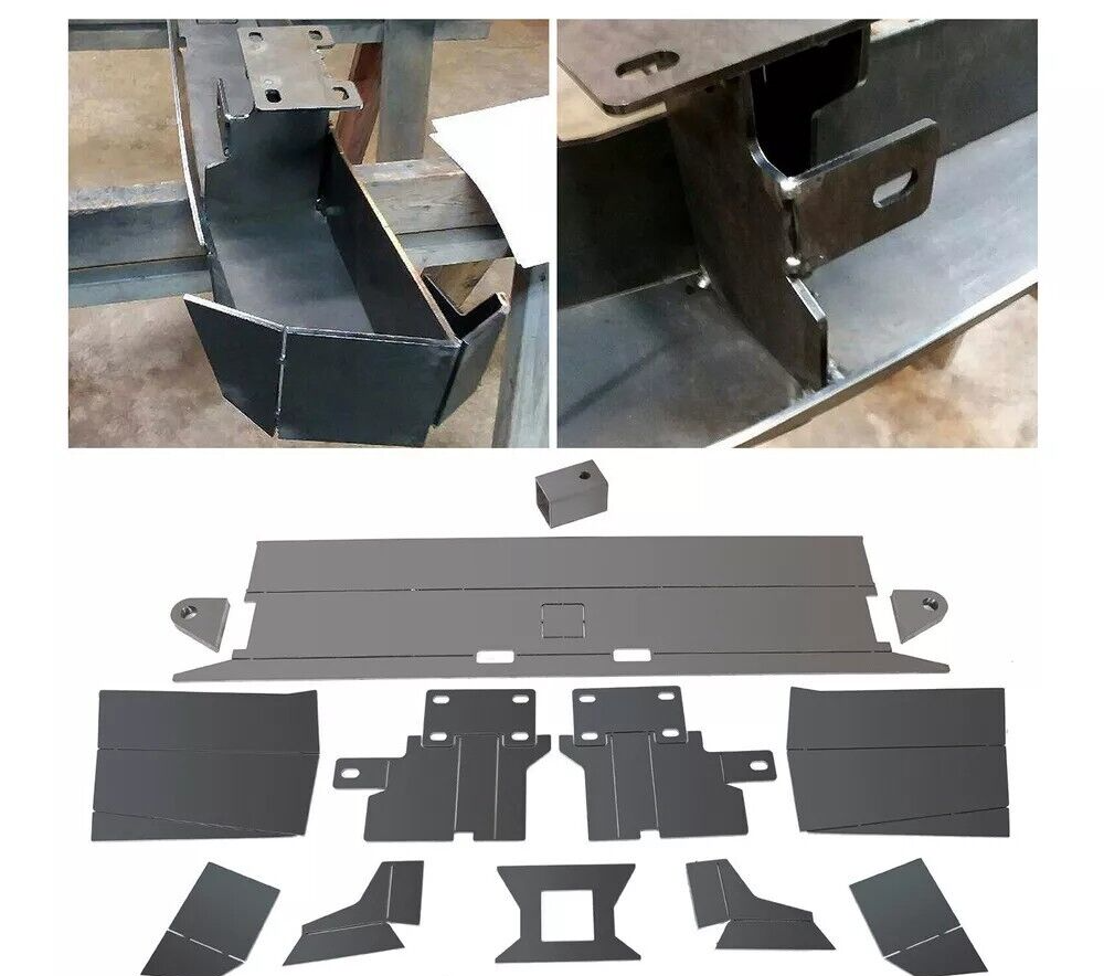 DIY Rear Winch Bumper Bare Plate Fits for Jeep Cherokee XJ 1984-2001 Steel