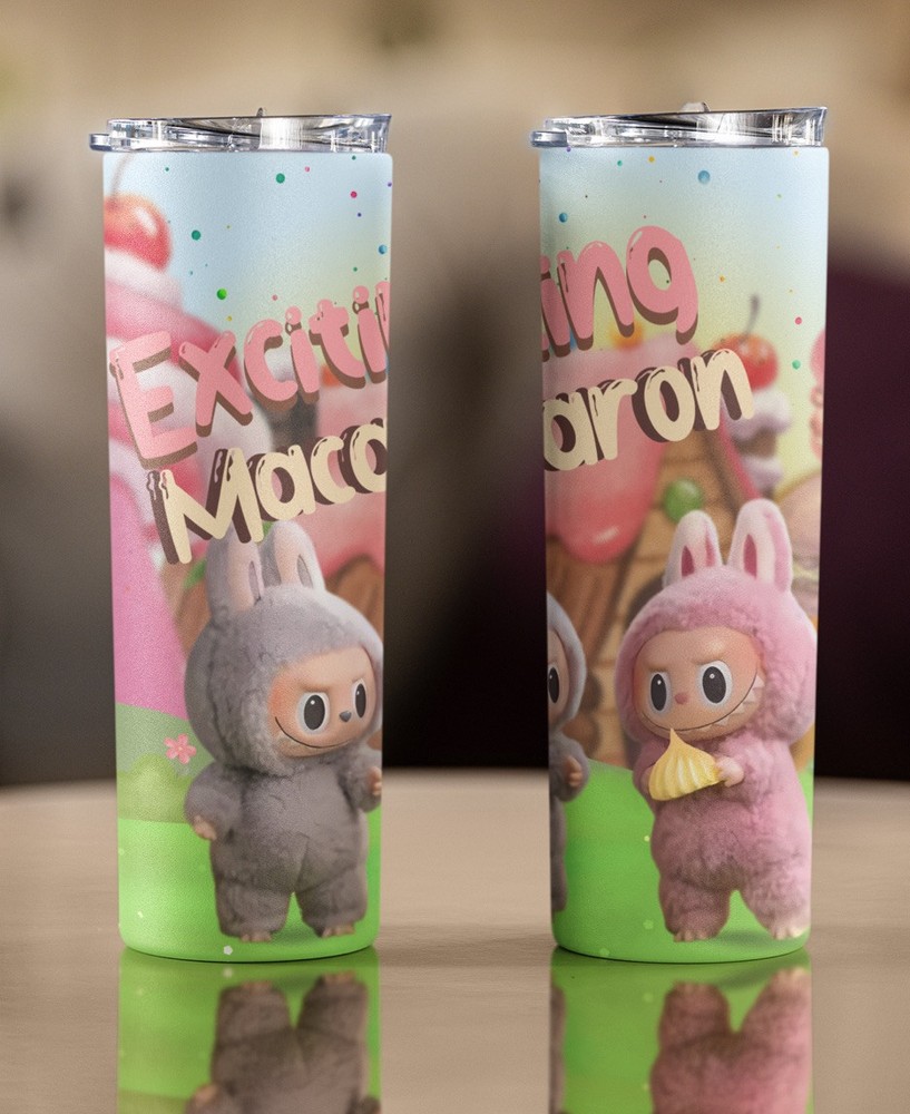 LABUBU Macaron 20oz Custom Tumbler with Exciting Design