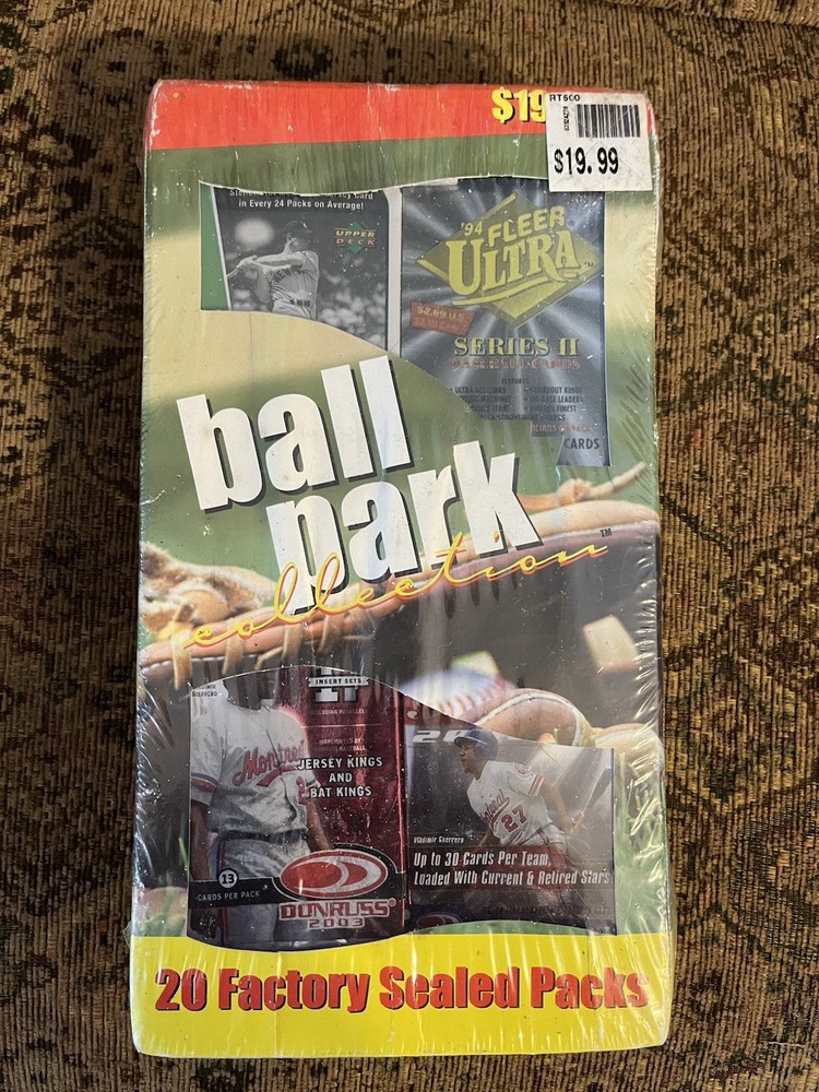Factory Sealed Mystery Pack Vintage Baseball Cards Ball Park Collection
